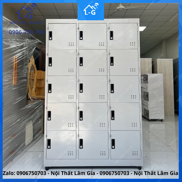 TỦ HỒ SƠ SẮT TĨNH ĐIỆN 15 CỬA – BỀN ĐẸP, AN TOÀN, TIỆN LỢI LƯU TRỮ